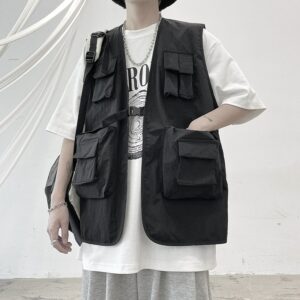 Summer Functional Wind Tooling Vest Coat Male