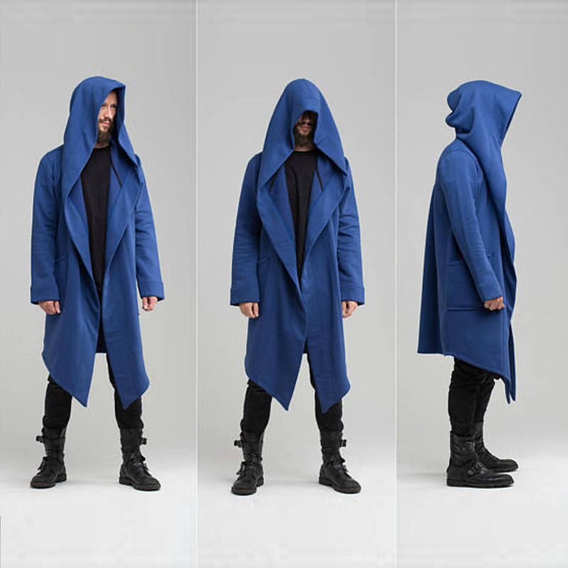 European and American long hooded cardigan coat - Image 5
