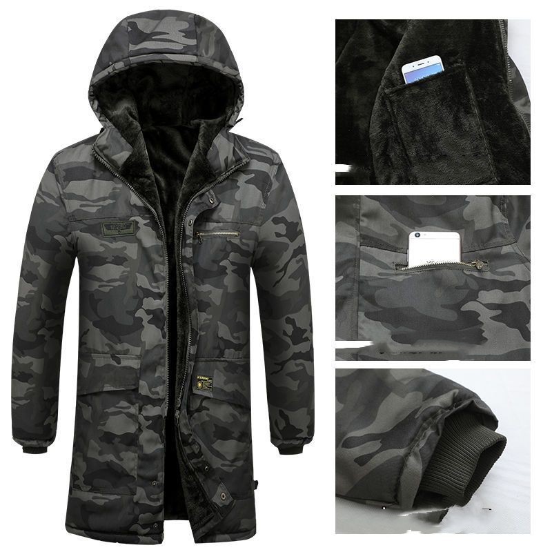 Thickened & Camouflage Army Cotton-padded Coat - Image 3