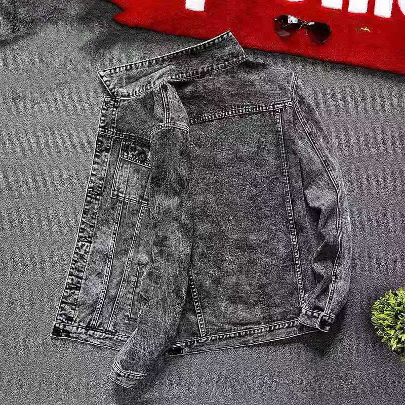 Men's Fashion Casual Denim Slim-fit Coat - Image 4