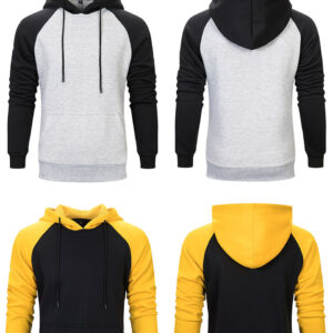 Men's pullover hooded brushed couple sweater