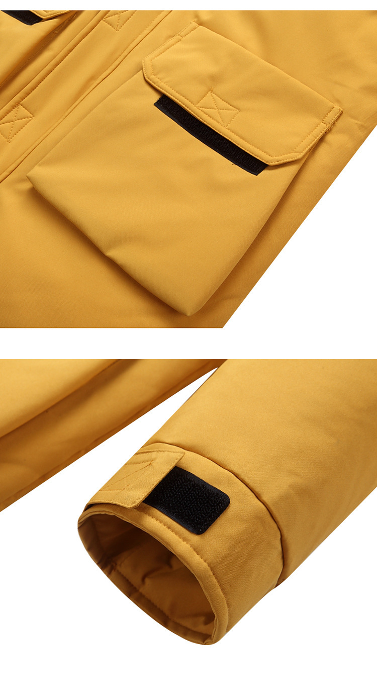 Hooded Warm Down Jacket Male - Image 6