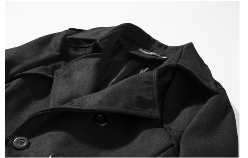 Autumn And Winter Foreign Trade New Men's Woolen Trench Coat - Image 8