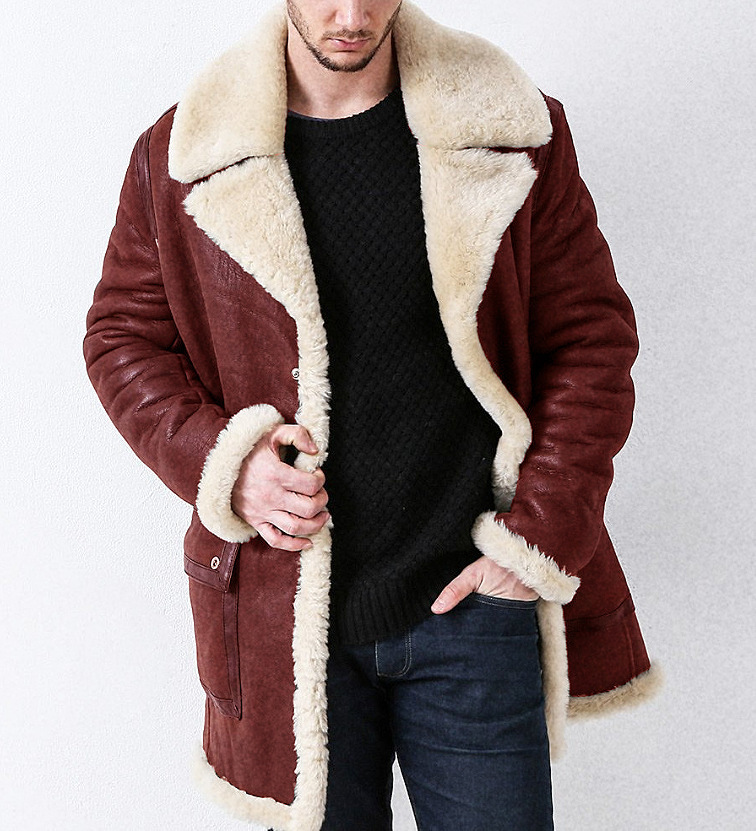 New Thickened Fur One-piece Men's Coat - Image 4