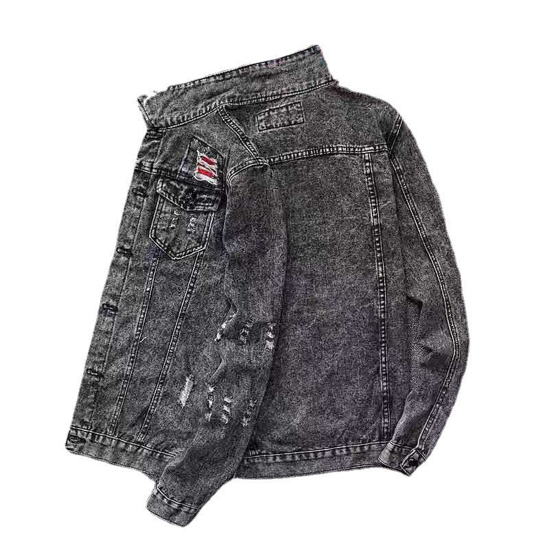 Men's Fashion Casual Denim Slim-fit Coat - Image 2