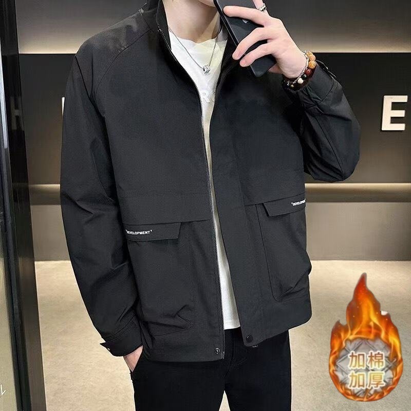 Mens Versatile Casual Jacket A Stylish And Handsome Stand-collar Jacket - Image 8