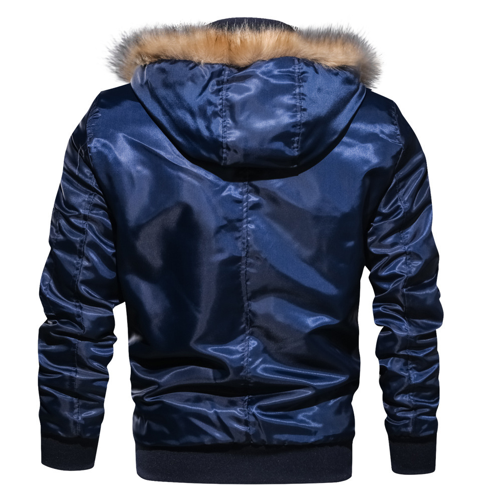 Men's Winter Flight Jacket Thickened Cotton Coat Air Force - Image 7