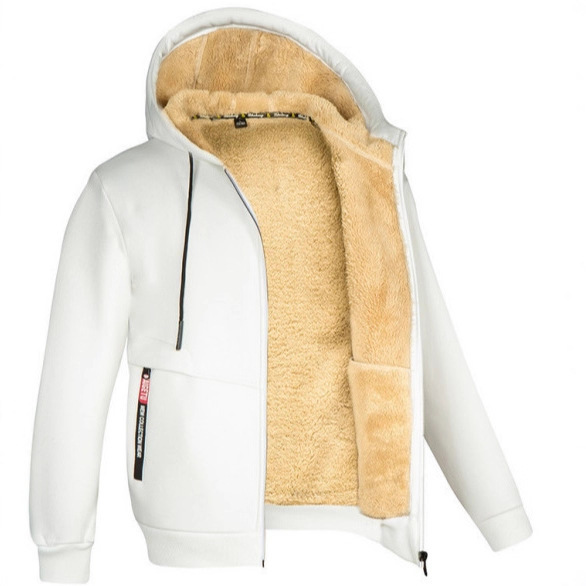 Lamb Fleece Thickened Sports Casual Thickened Hooded Jacket - Image 8