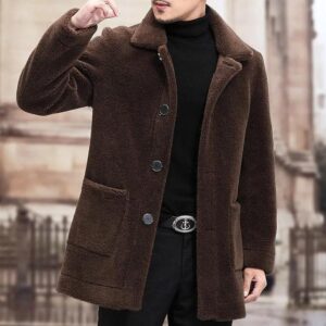 Jacket Lapel Short Fur Coat