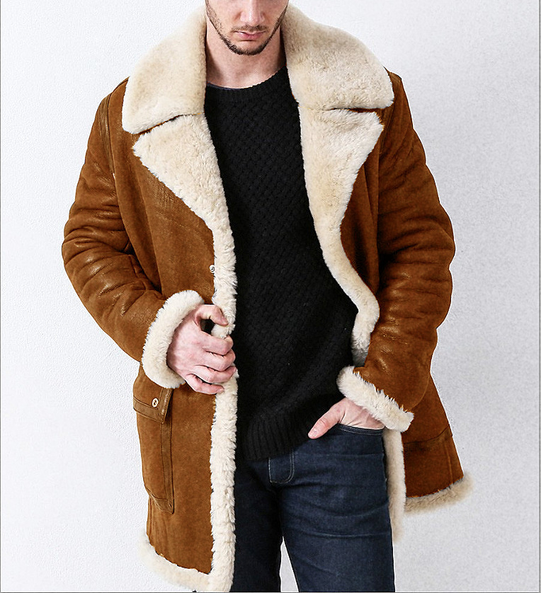 New Thickened Fur One-piece Men's Coat - Image 2