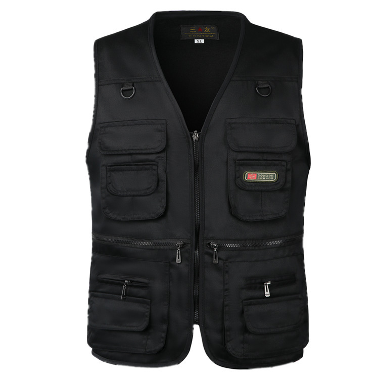 Men's Vest Outdoor Multi-pocket Functional Photography Advertising Fishing Plus Size - Image 2