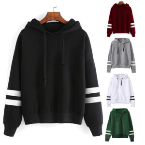 Hooded loose long sleeve sweater