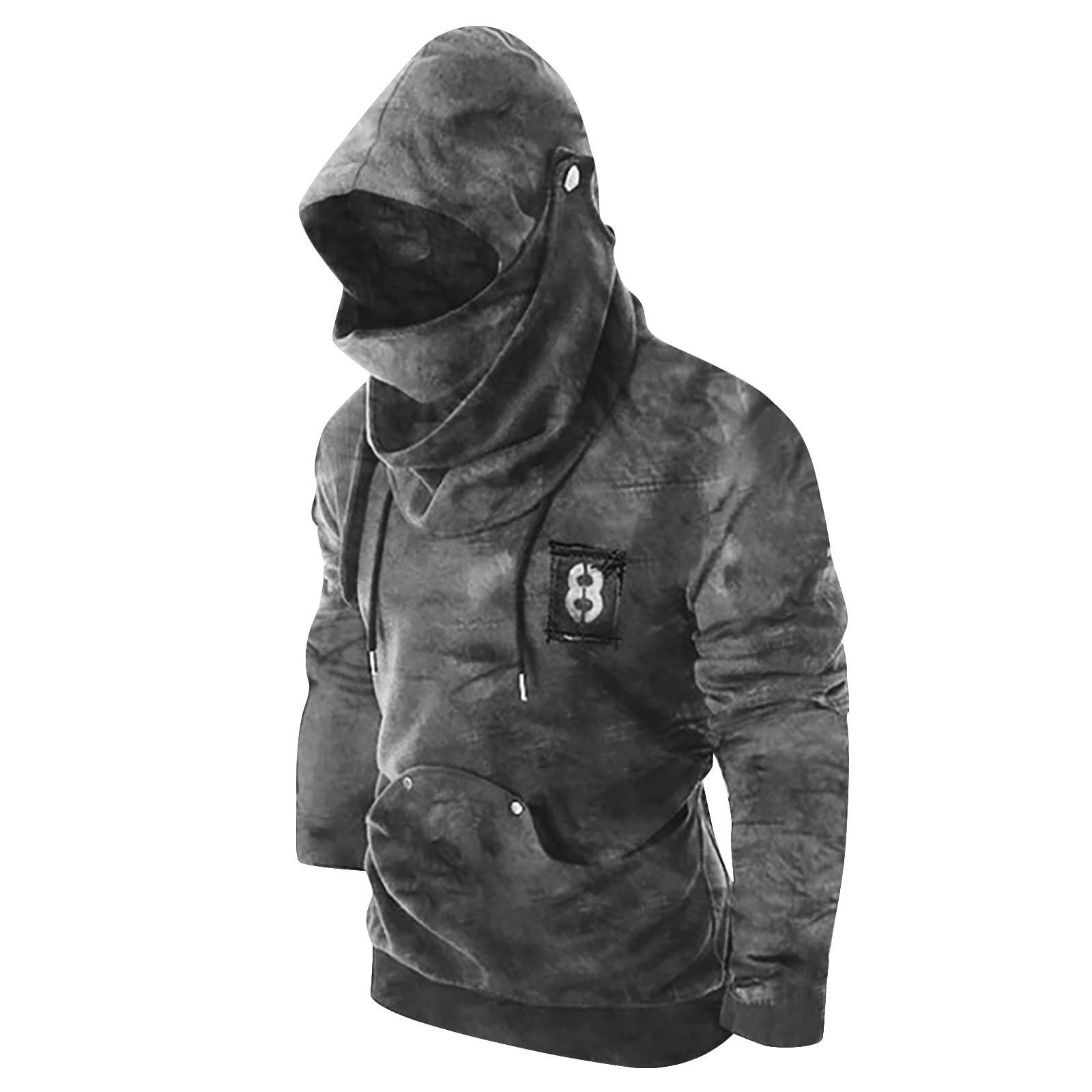 Fashionable Style Fried Street Long-sleeved Masked Hoodie - Image 3