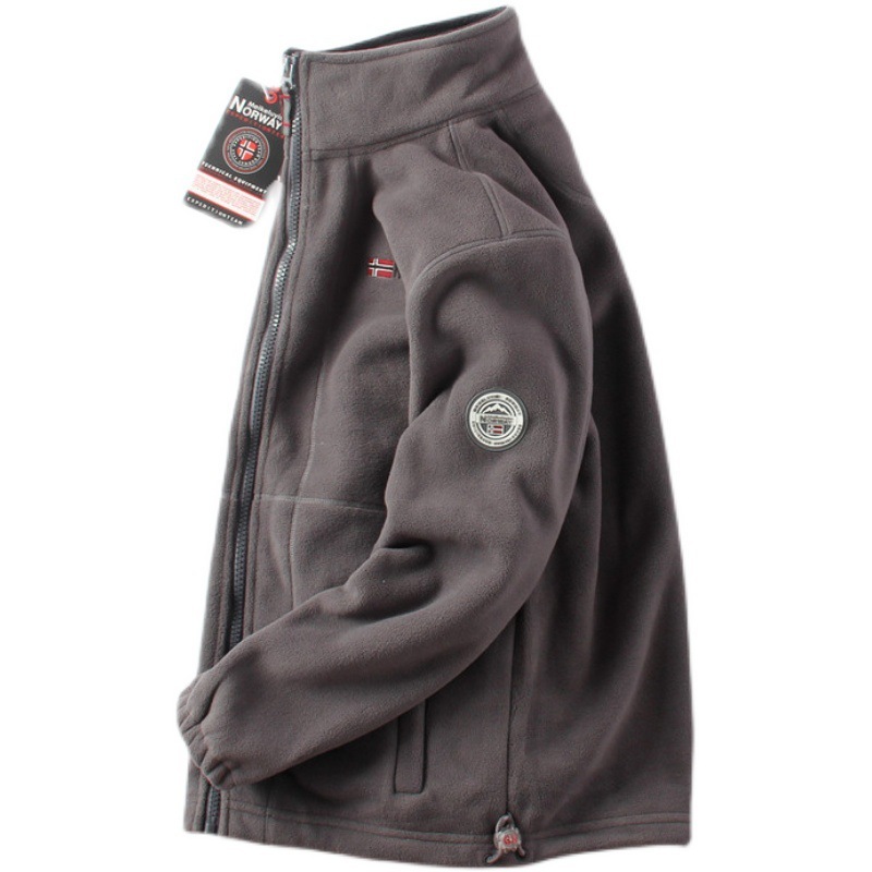 Man Double-sided Polar Fleece Jacket - Image 3