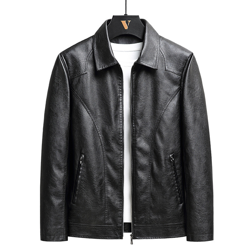 Men's Thin Leather Jacket - Image 8