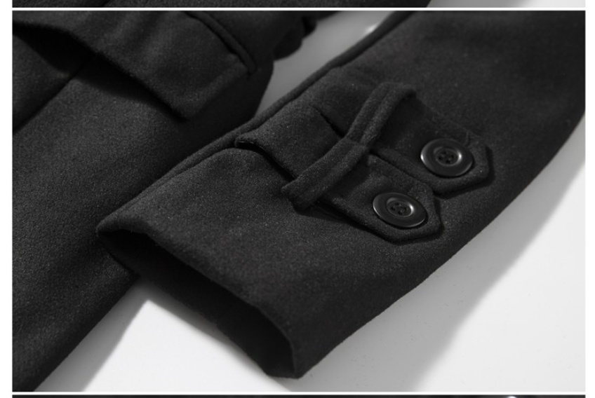 Autumn And Winter Foreign Trade New Men's Woolen Trench Coat - Image 2