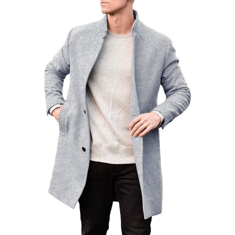 Autumn And Winter New Thick Woolen Men's Coat - Image 2