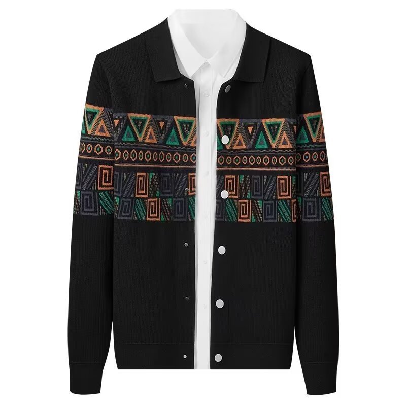 Seamless Knit Cardigan Fallwinter Loose-fitting Jacket Top - Image 5