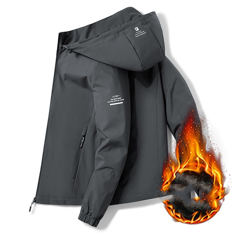 Removable Hat Outdoor Windbreaker For Men - Image 6