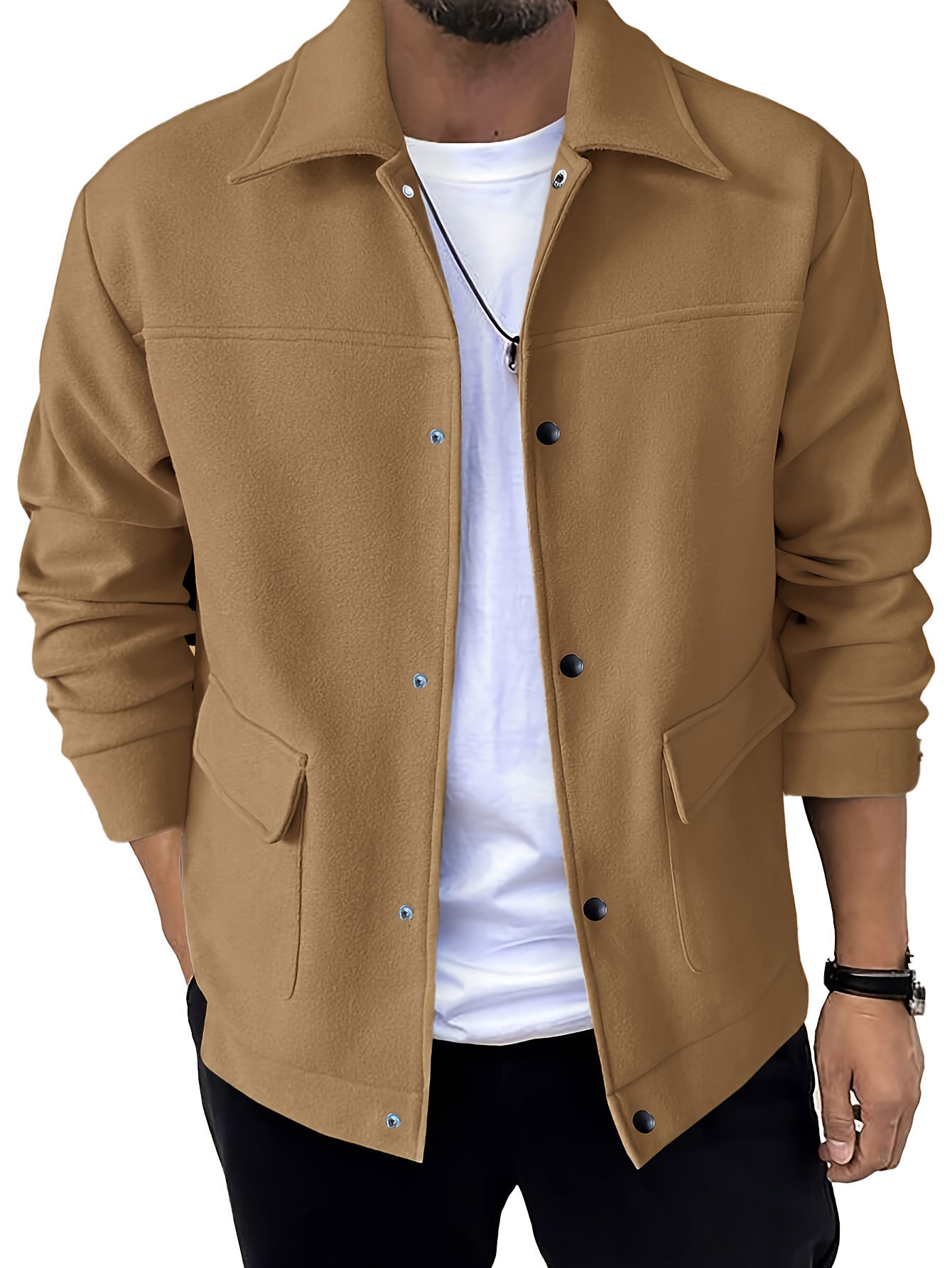 Spring And Autumn Men's Fashion Casual Jacket - Image 4