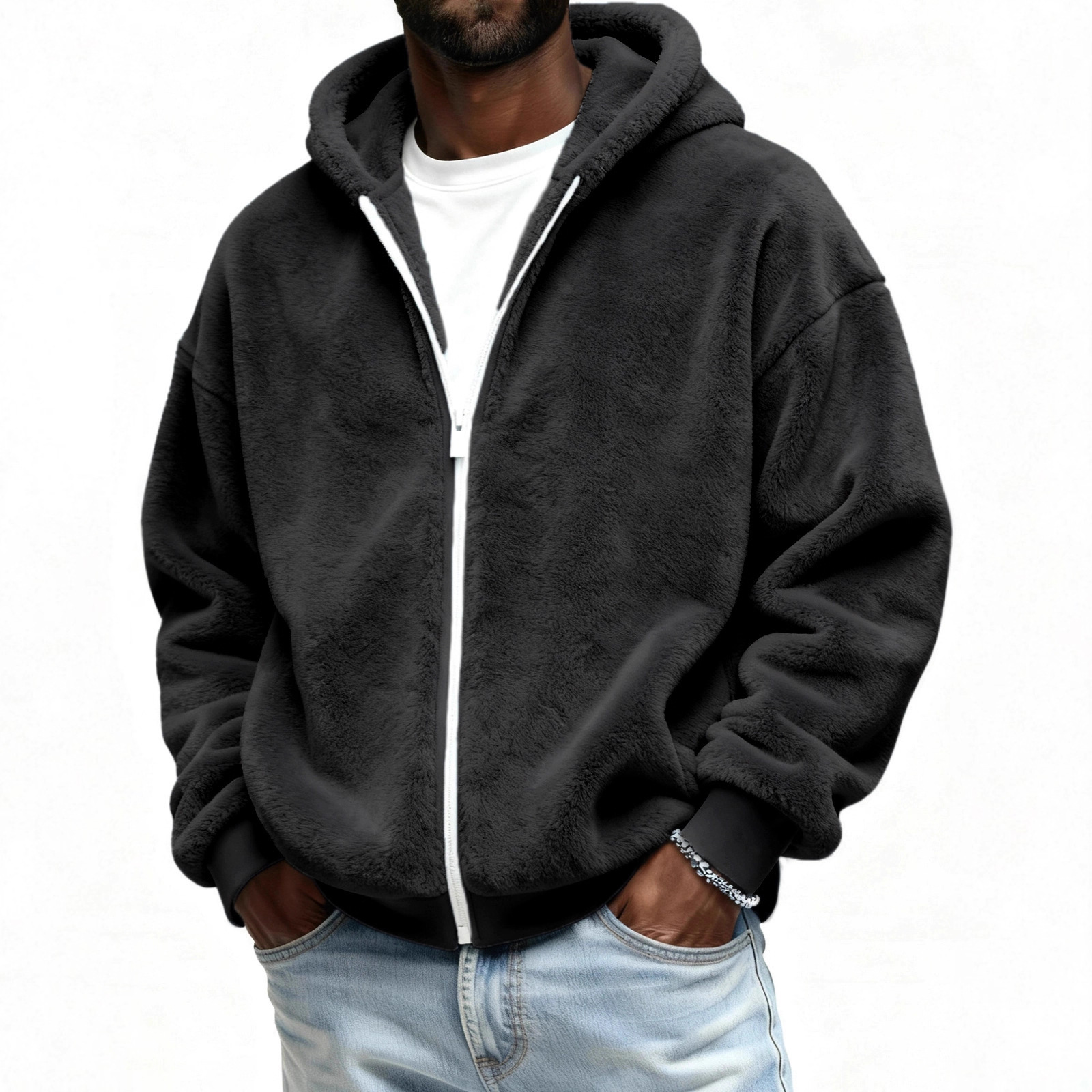 Autumn Double-Sided Fleece Warm Jacket - Image 10