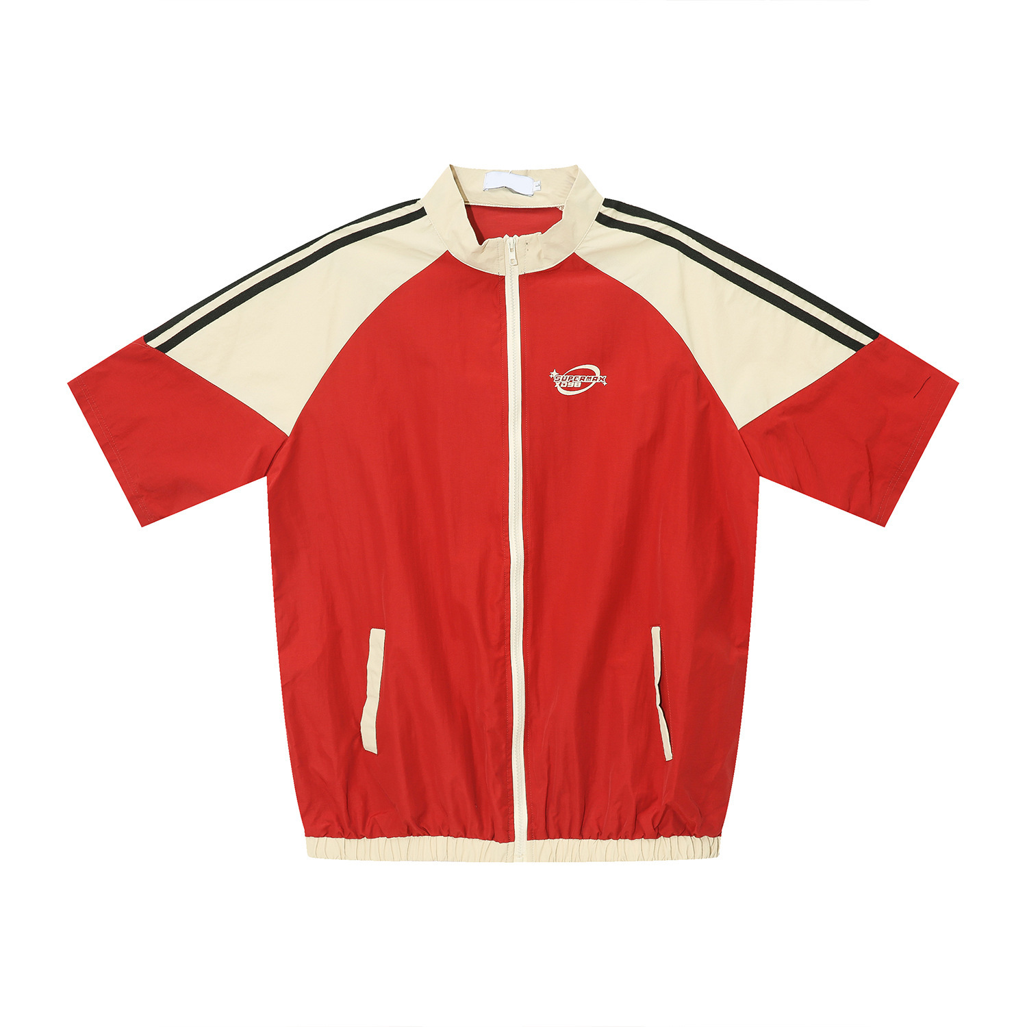 Men's New Casual Sports Style Contrast Set Shorts And Coat - Image 5