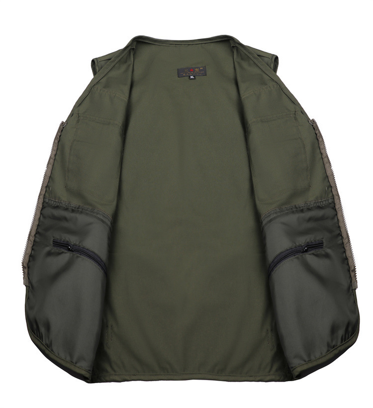 Men's Vest Outdoor Multi-pocket Functional Photography Advertising Fishing Plus Size - Image 5