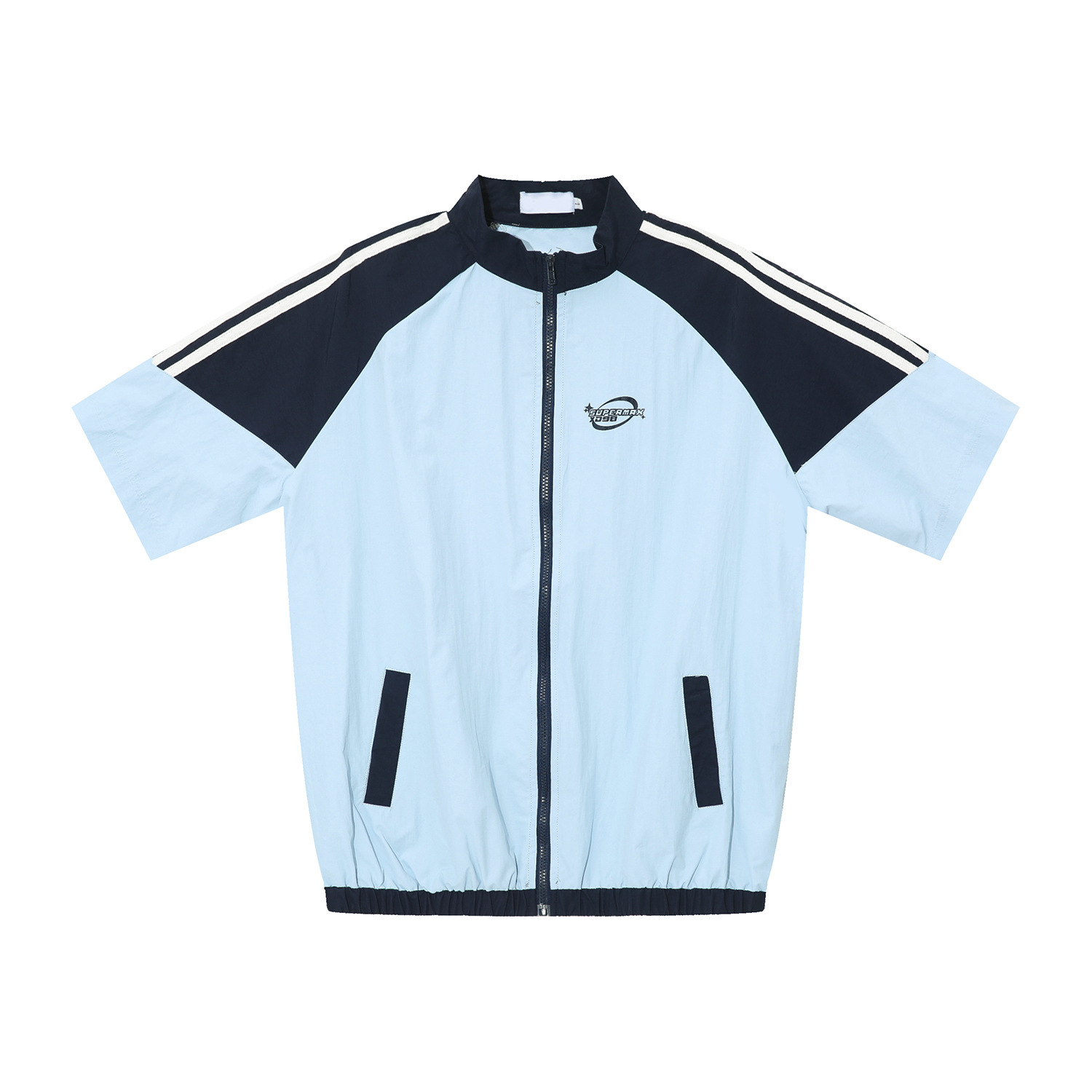 Men's New Casual Sports Style Contrast Set Shorts And Coat - Image 7