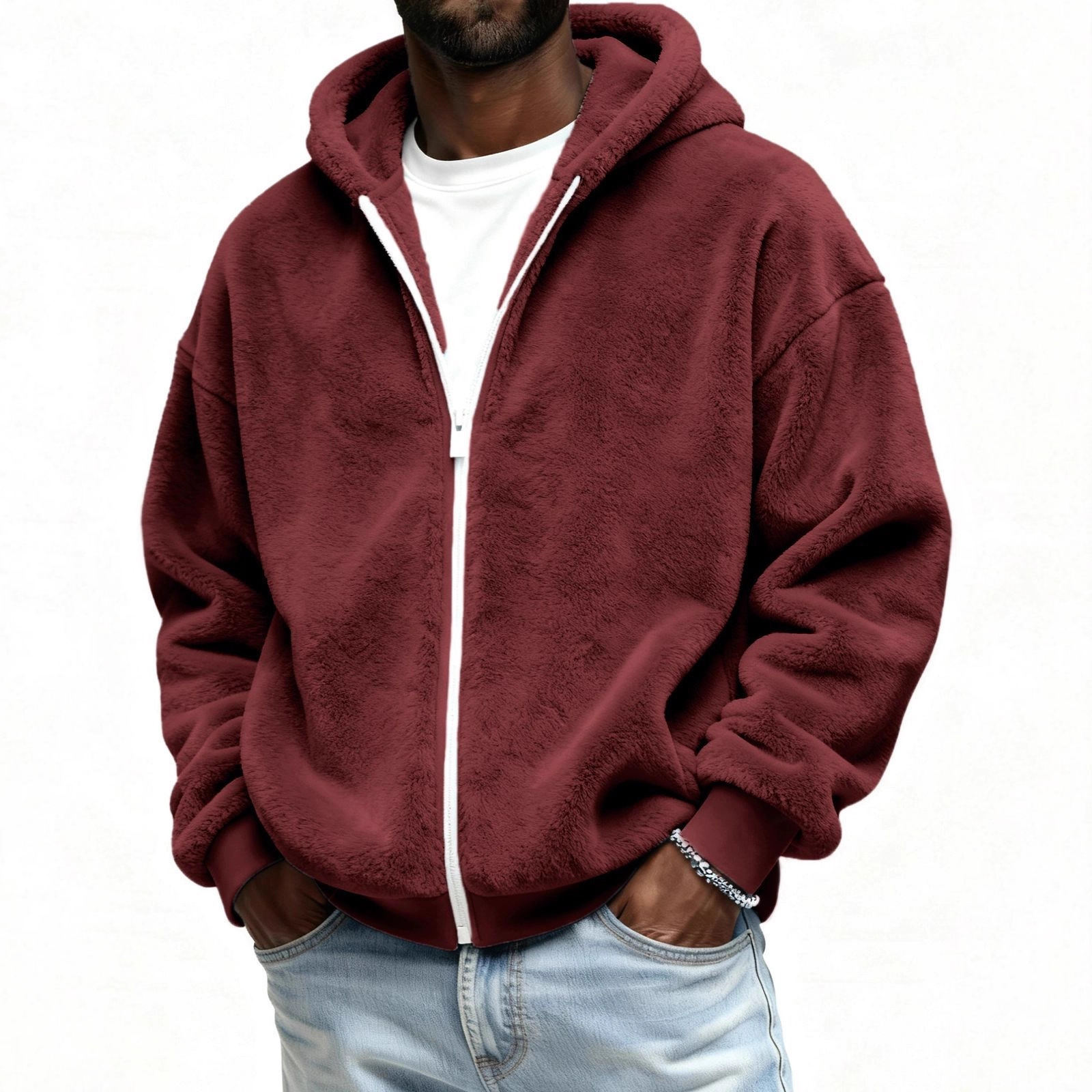 Autumn Double-Sided Fleece Warm Jacket - Image 9