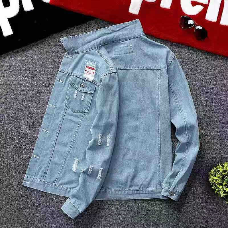 Men's Fashion Casual Denim Slim-fit Coat - Image 6