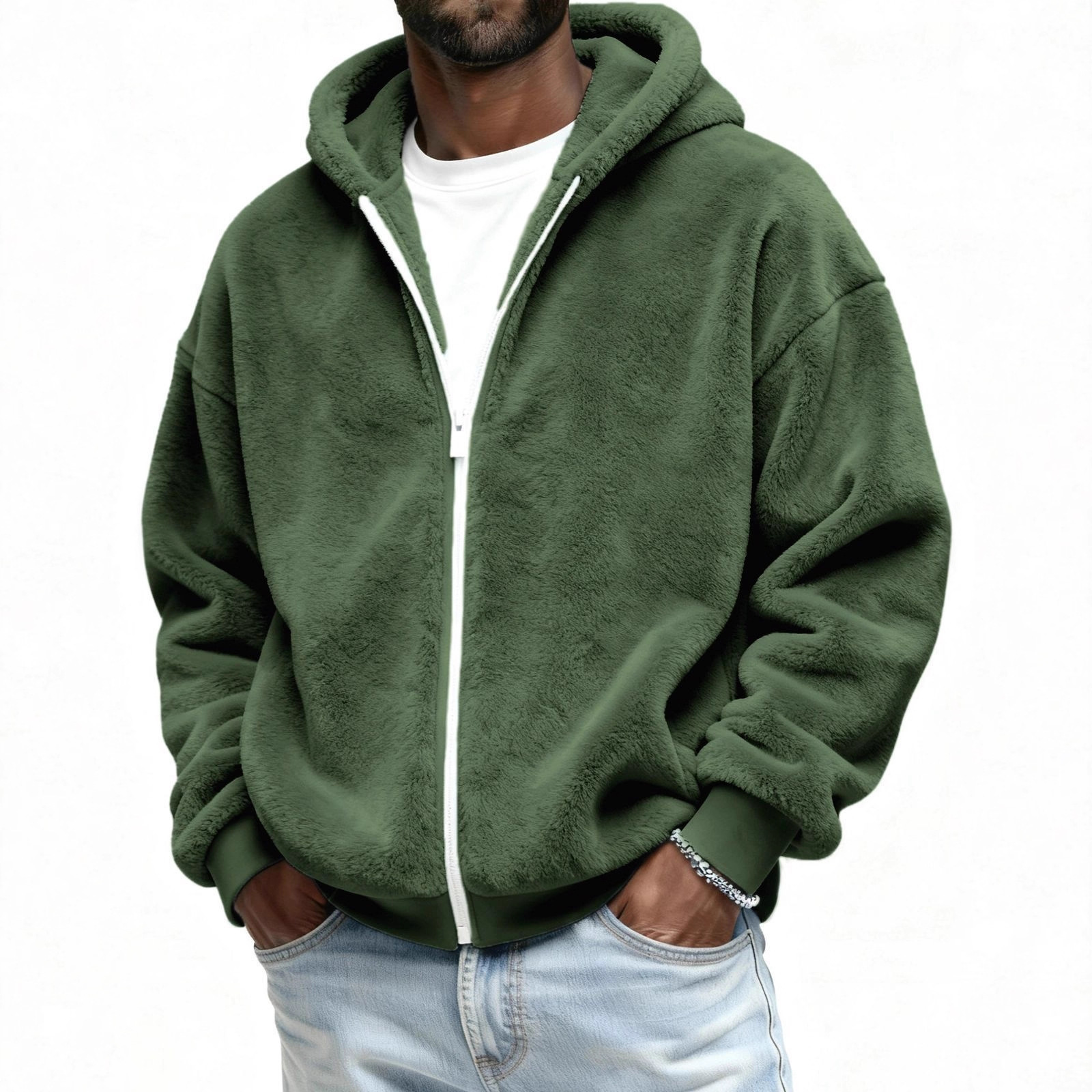 Autumn Double-Sided Fleece Warm Jacket - Image 6