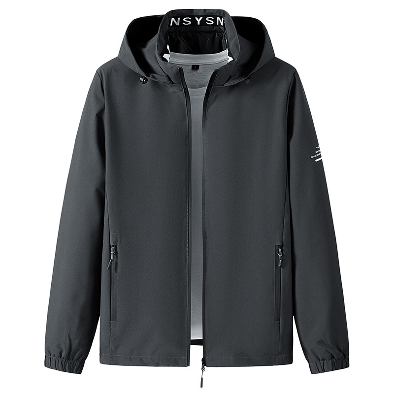 Removable Hat Outdoor Windbreaker For Men