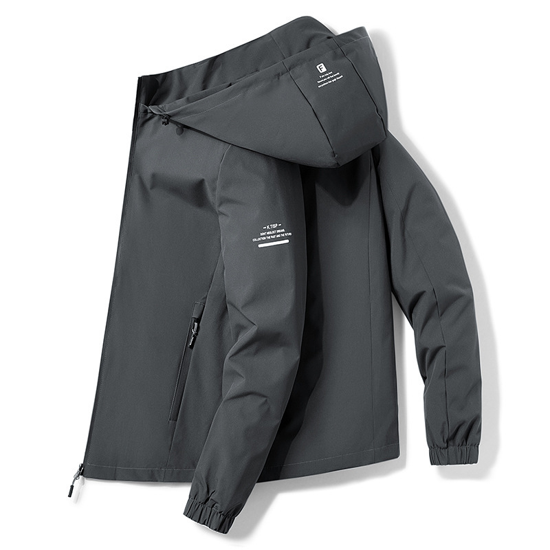 Removable Hat Outdoor Windbreaker For Men - Image 4