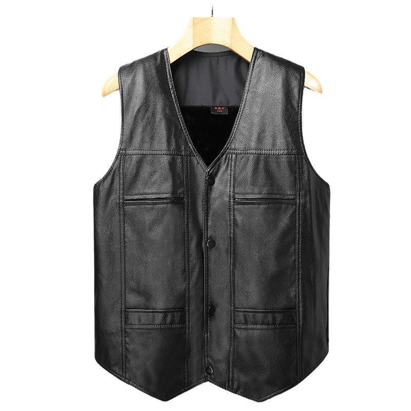 Mens Winter Fleece Lined Vest With Pockets - Image 2