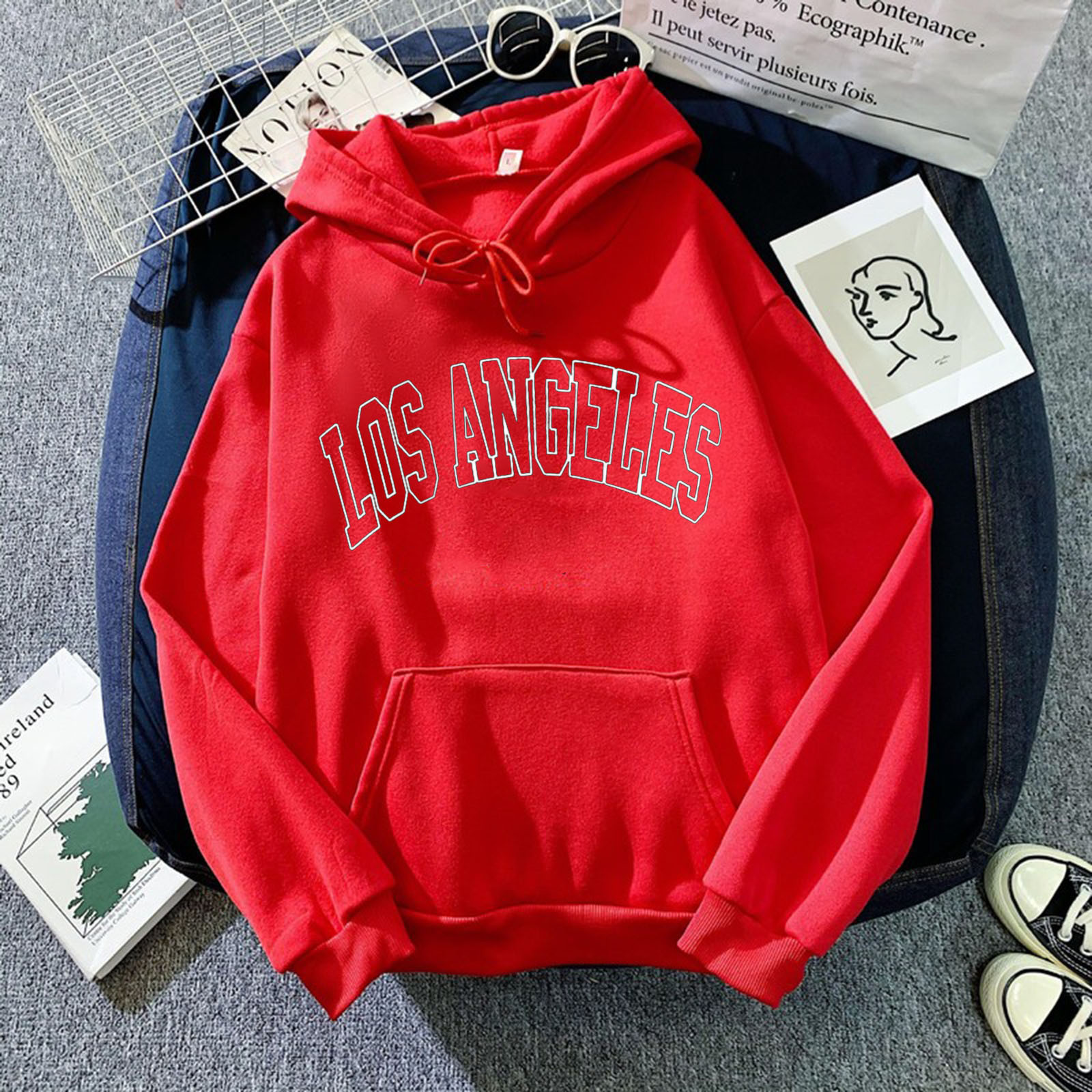 Velvet Padded Thickened Sweater Women's Long Sleeve Printing - Image 2