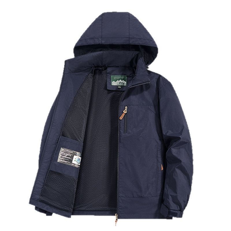 Fashionable Hooded Windproof Jacket For Men - Image 9