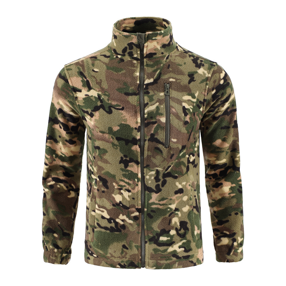 Camouflage Fleece Double-sided Polar Fleece Cardigan - Image 2