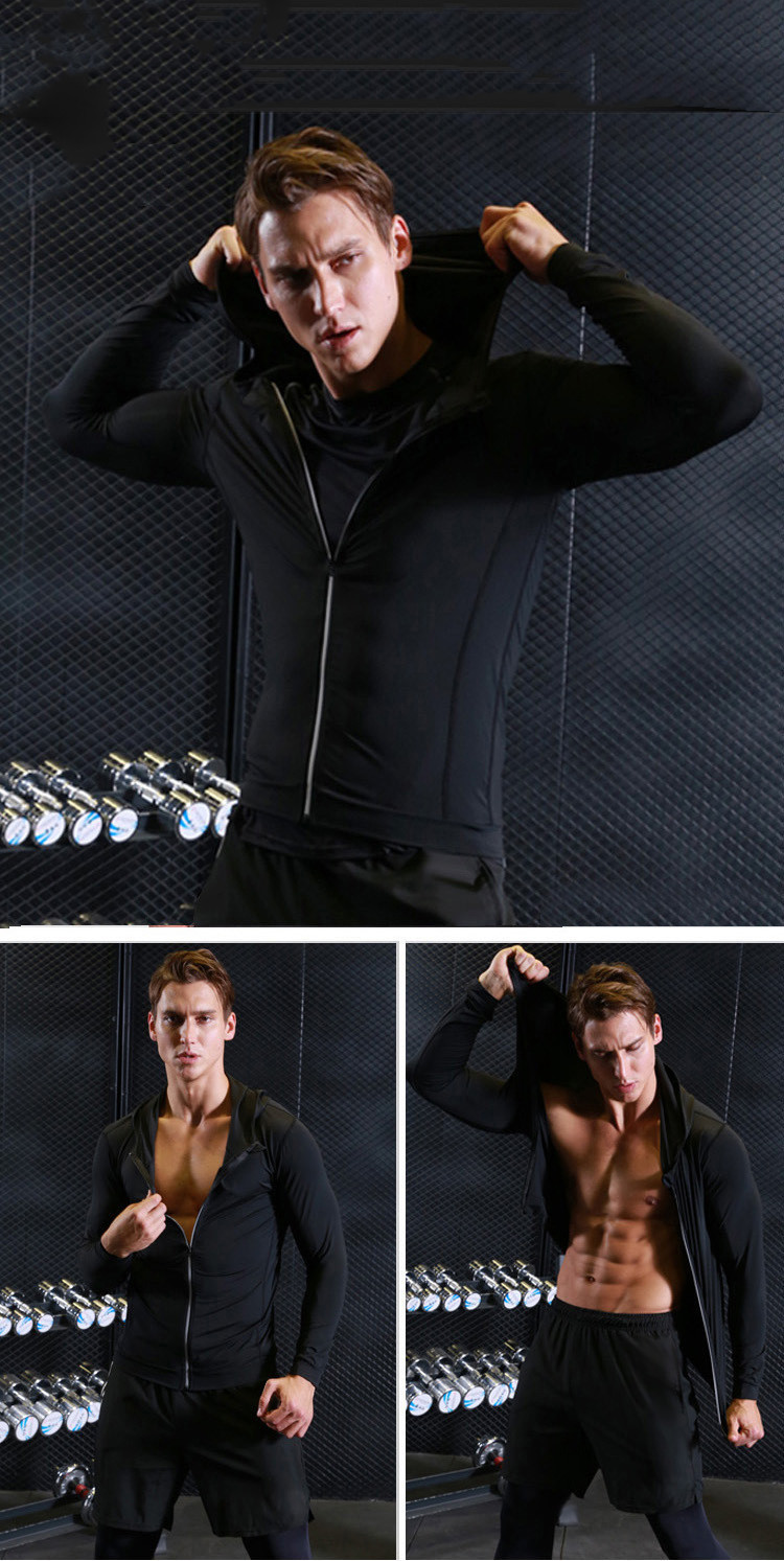 Fall Winter Men's Sports Tight Jacket Casual Hoodie - Image 6