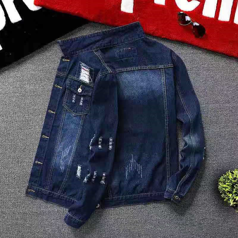 Men's Fashion Casual Denim Slim-fit Coat - Image 3