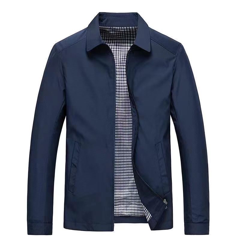 Fashionable Mens Mandarin-collar Business-casual Jacket - Image 4