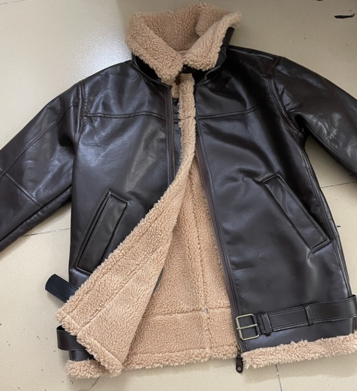 Thickened Heavy Craft Men's Fur Coat - Image 3