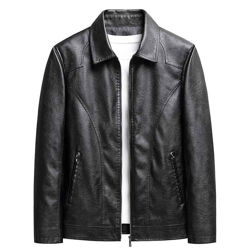 Men's Thin Leather Jacket - Image 2
