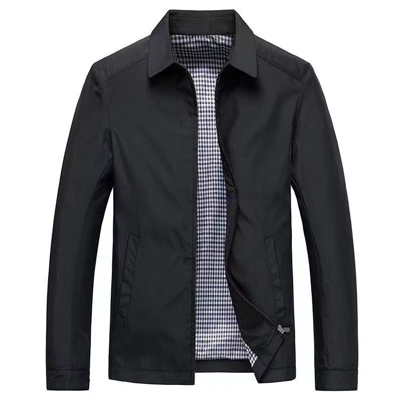 Fashionable Mens Mandarin-collar Business-casual Jacket - Image 5