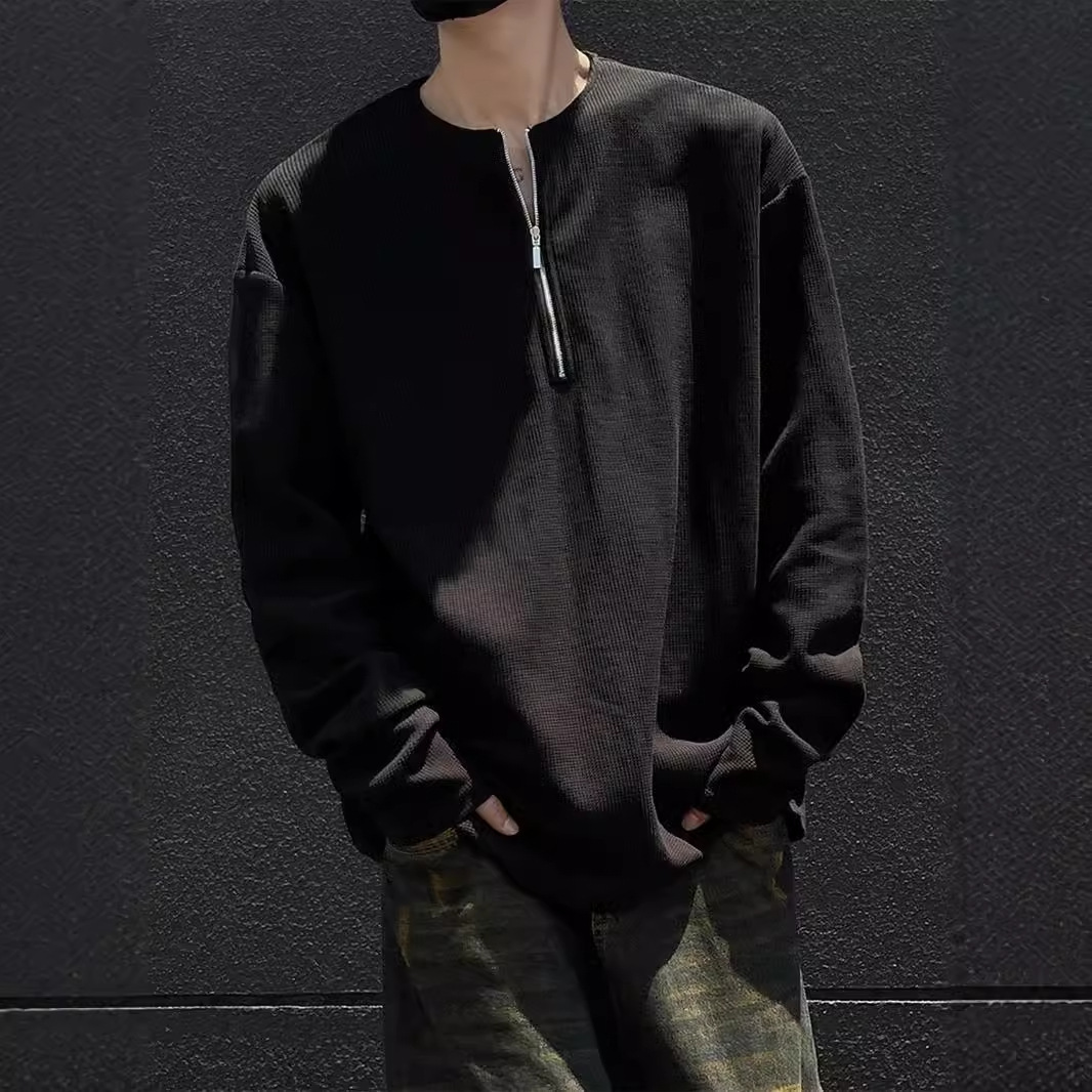 American-style High-street Crewneck Hoodie - Image 5