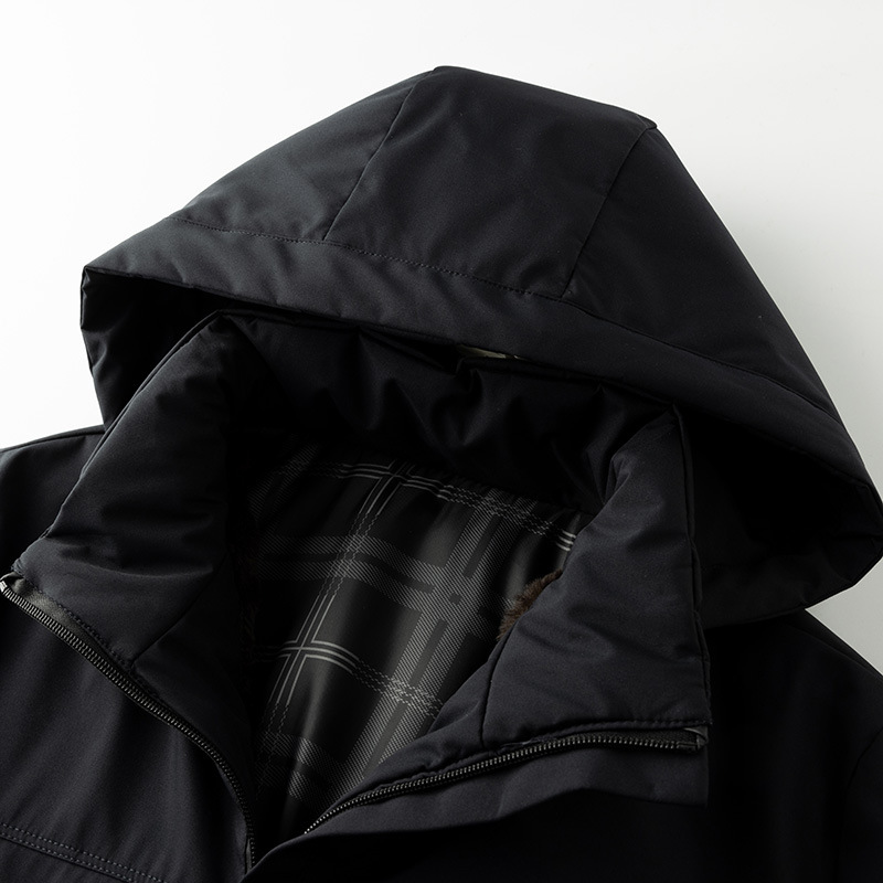 Dad Cotton Men Velvet Padded Thickened Coat - Image 6