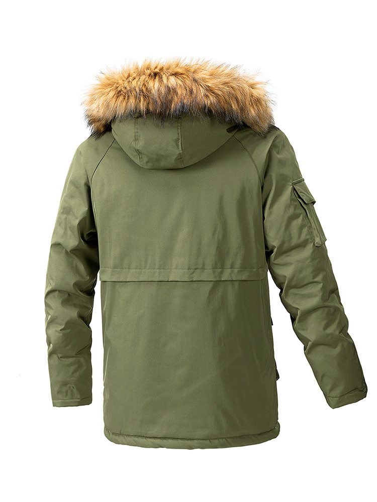 Pure Cotton Coat Cotton-padded Coat New Loose Casual Mid-length Jacket - Image 6
